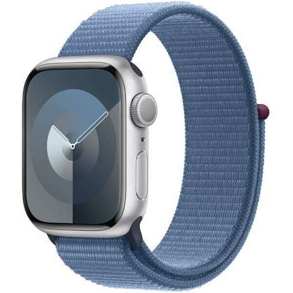 APPLE Watch S9 GPS 41mm Silver Alu Case with Winter Blue Sport Loop mr923se/a