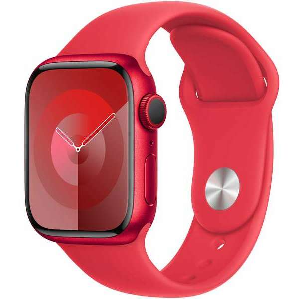 APPLE Watch S9 GPS 41mm RED Alu Case with RED Sport Band - S/M mrxg3se/a