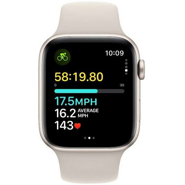 APPLE Watch SE3 GPS 44mm Starlight Alu Case with Starlight Sport Band - M/L mre53se/a