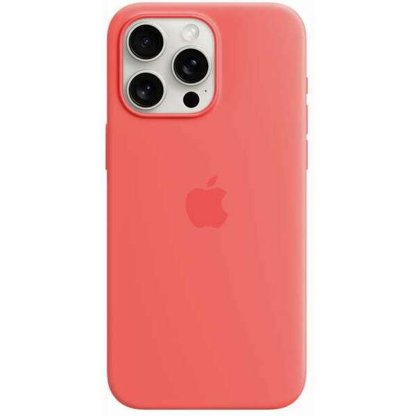 APPLE iPhone 15 Pro Max Silicone Case with MagSafe - Guava mt1v3zm/a