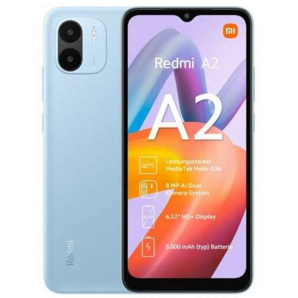 XIAOMI Redmi A2 3GB/64GB Light Blue MZB0F05EU
