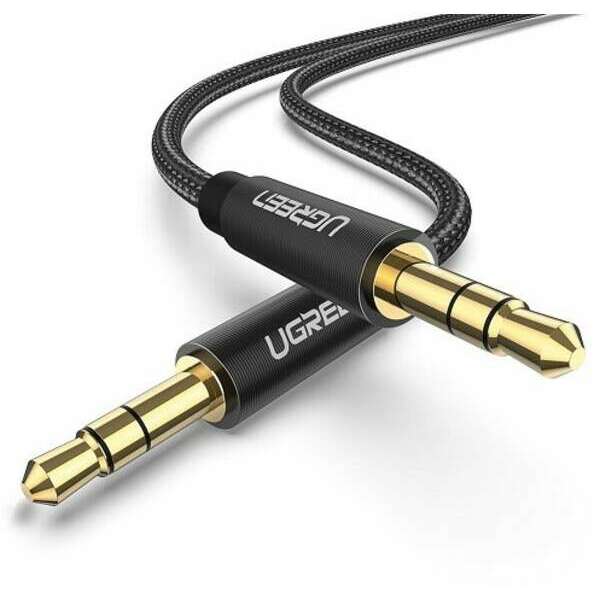 UGREEN AV112 AUX kabl 3.5mm 2m gold crni