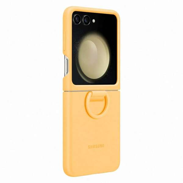 SAMSUNG Galaxy Z Flip5 Silicone Case with Ring Apricot EF-PF731-TOE
