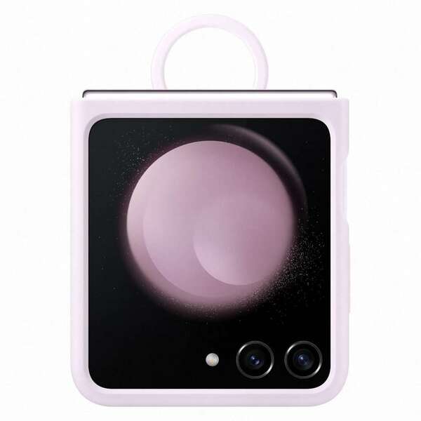 SAMSUNG Galaxy Z Flip5 Silicone Case with Ring Lavender EF-PF731-TVE