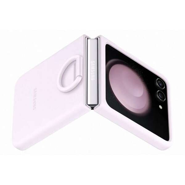 SAMSUNG Galaxy Z Flip5 Silicone Case with Ring Lavender EF-PF731-TVE