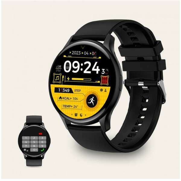 KSIX Smart Watch Core Amoled Black BXSW16N