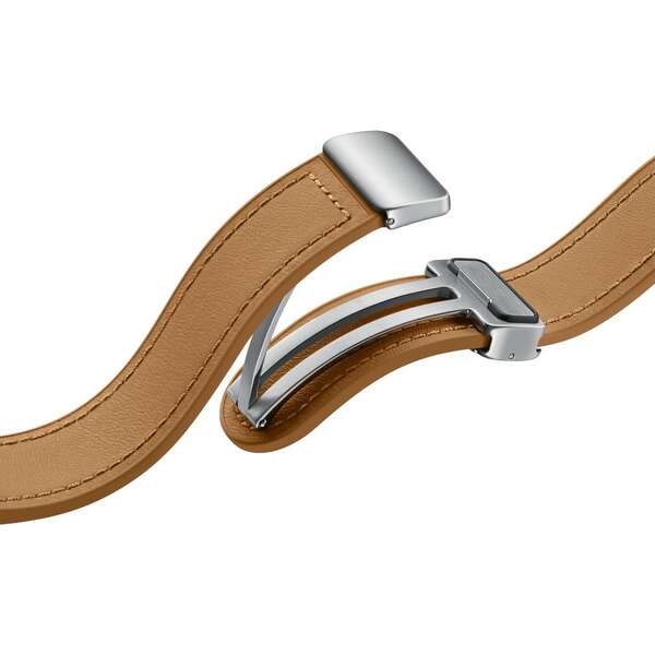 SAMSUNG D-Buckle Hybrid Eco-Leather Band for Galaxy Watch 6 Brown M/L ET-SHR94-LDE