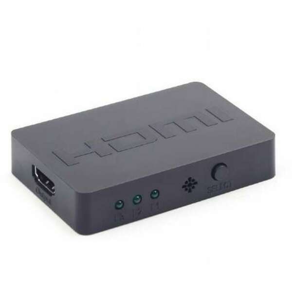 GEMBIRD HDMI interface SWITCH, 3 ports, remote