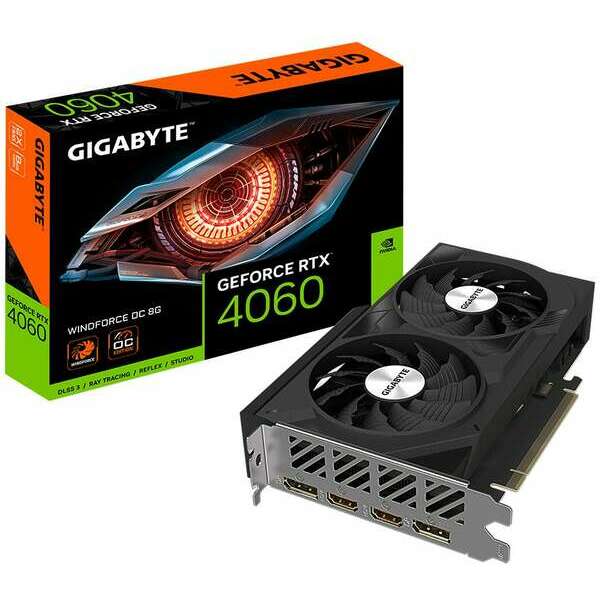 GIGABYTE GeForce RTX 4060 WINDFORCE OC 8GB GV-N4060WF2OC-8GD