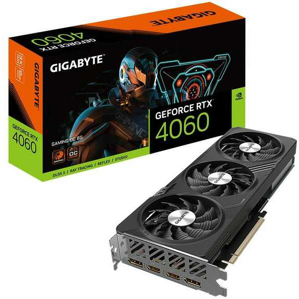 GIGABYTE nVidia GeForce RTX 4060 GAMING OC 8GB GV-N4060GAMING OC-8GD