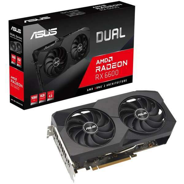 ASUS AMD Radeon RX 6600 8GB DUAL-RX6600-8G-V2