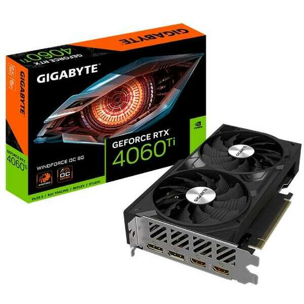 GIGABYTE nVidia GeForce RTX 4060 Ti 8GB 128bit GV-N406TWF2OC-8GD