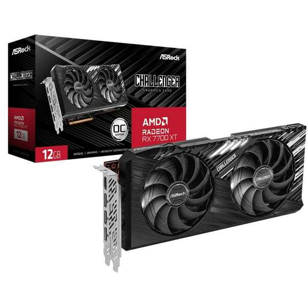 ASROCK AMD Radeon RX 7700 XT Challenger 12GB 192bit RX 7700 XT Challenger 12G OC