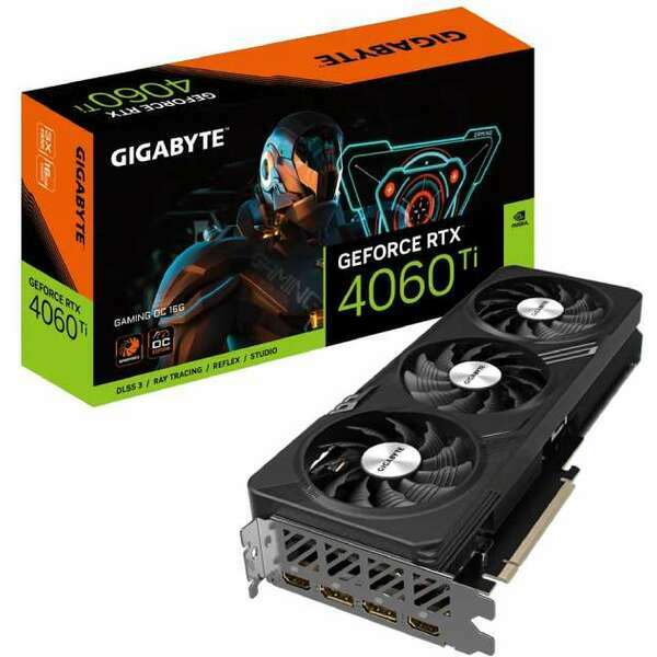 GIGABYTE nVidia GeForce RTX 4060 Ti 16GB 128bit GV-N406TGAMING OC-16GD