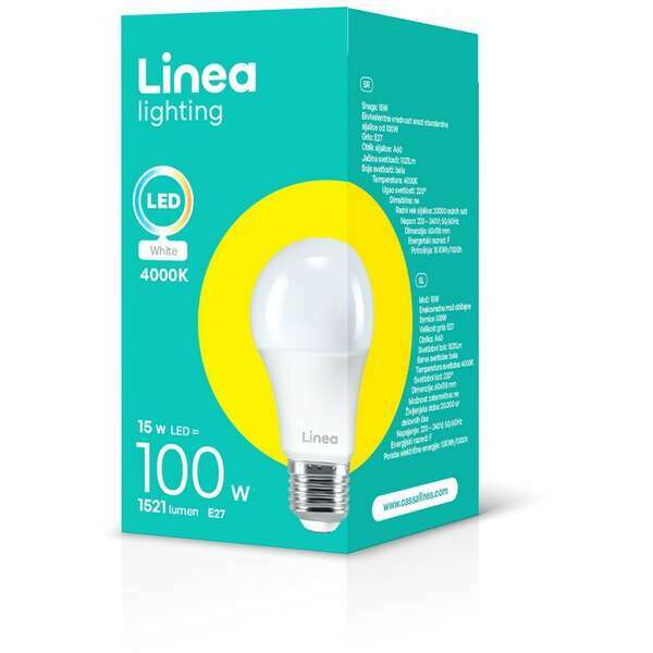 LINEA LED sijalica 15W(100W) A60 1521Lm E27 4000K