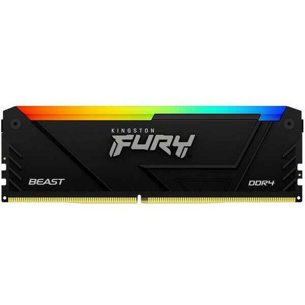 KINGSTON DIMM DDR4 16GB 3200MT/s KF432C16BB12A/16 FURY Beast RGB Black XMP