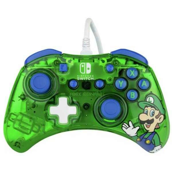 PDP Nintendo Switch Wired Controller Rock Candy Mini Luigi