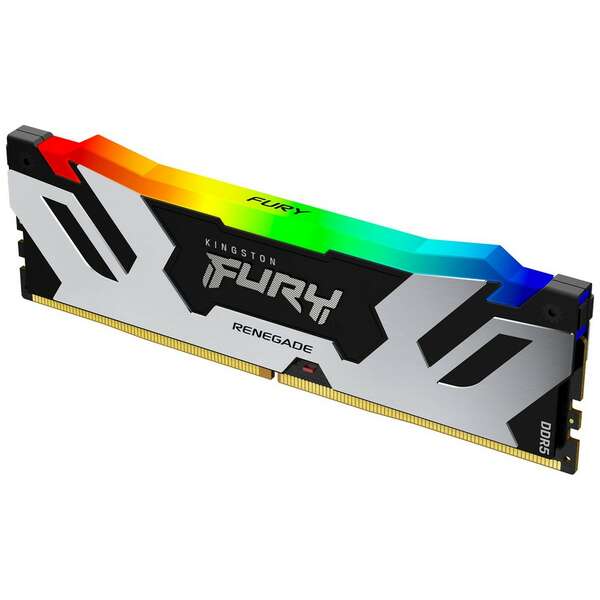 KINGSTON DIMM DDR5 16GB 8000MT/s KF580C38RSA-16 FURY Renegade Silver RGB XMP