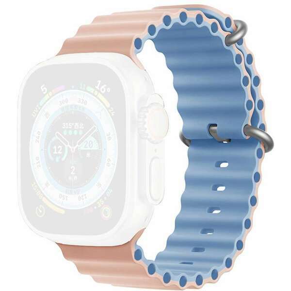 MOYE Zamenska narukvica za Moye Kronos 4 Smart Watch 44/45/49mm Pink Sand/Blue Fog