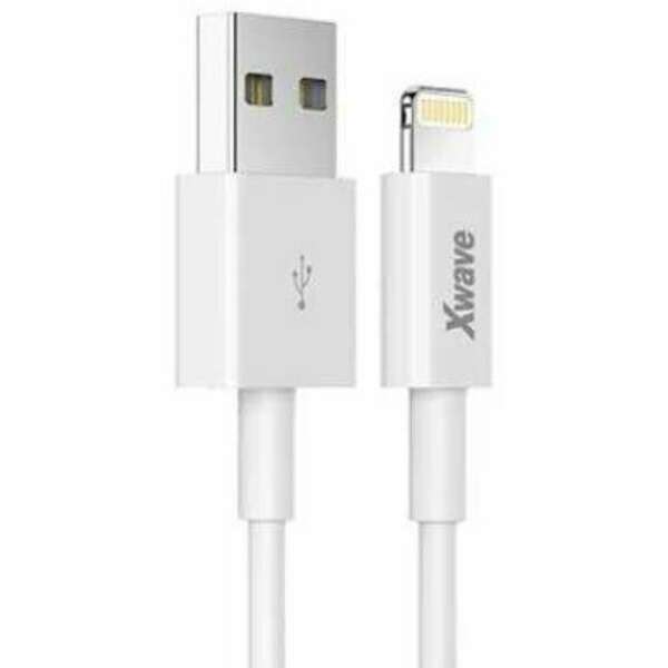 X WAVE USB kabl /USB 2.0 (tip A ) - LIGHTNING( za iPHONEkompatibilni) /duzina 2m/3A/beli pvc