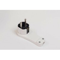 TEHNOELEKTRO Dvopolni Utikac L Tanki Beli 2/212-0276