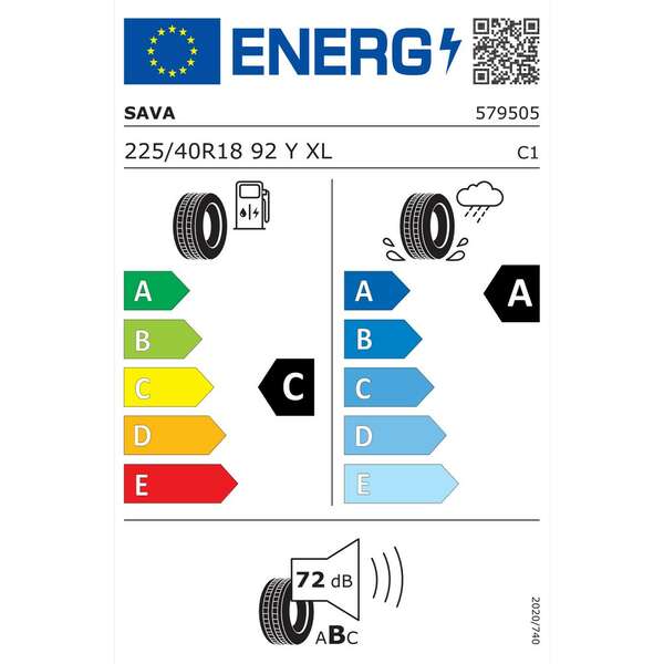 SAVA 225/40R18 92Y INTENSA UHP 2 let