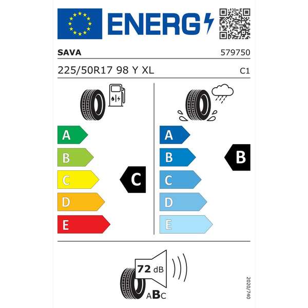 SAVA 225/50R17 98Y INTENSA UHP 2 let