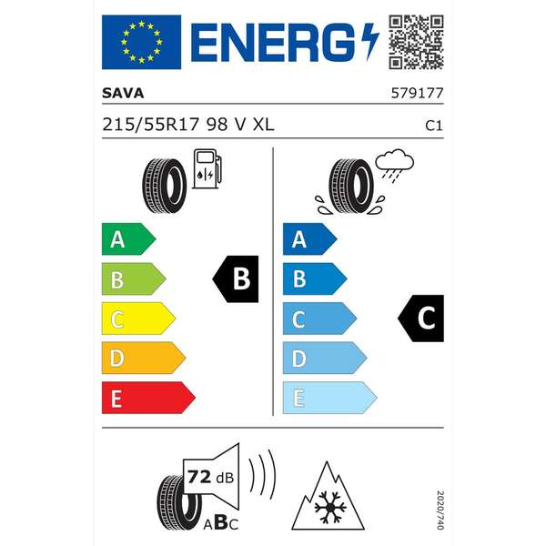 SAVA 215/55R17 98V ALL WEATHER