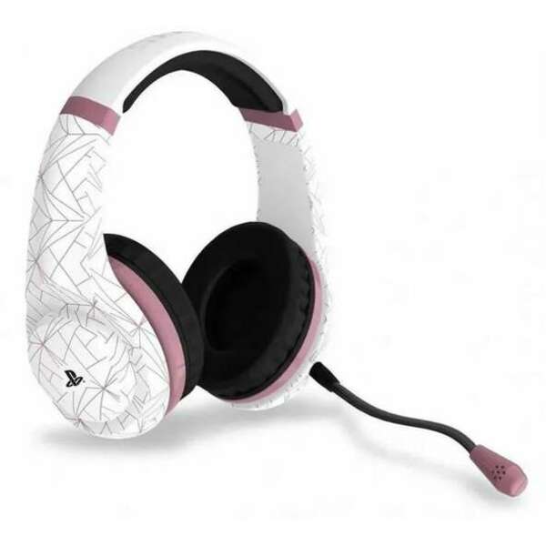 4GAMERS PS4 Rose Gold Edition Stereo Gaming Headset - Abstract White