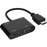LINKOM Adapter-konvertor HDMI na HDMI+VGA+MICRO+AUDIO