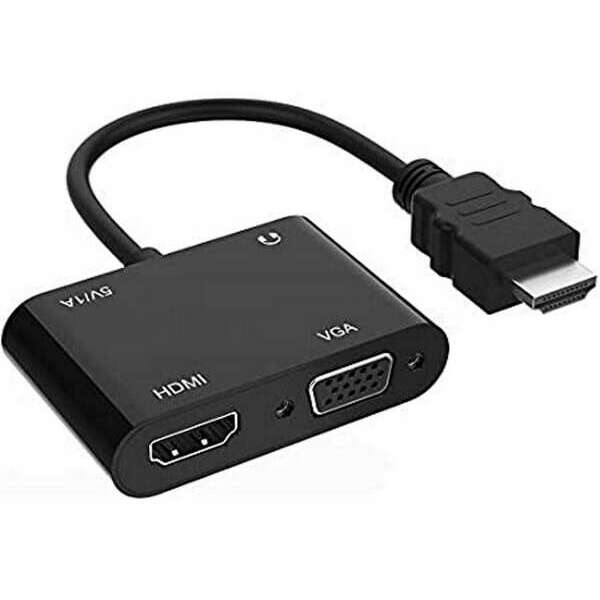 LINKOM Adapter-konvertor HDMI na HDMI+VGA+MICRO+AUDIO 