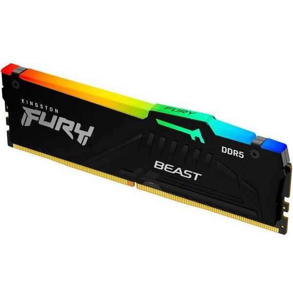 KINGSTON DIMM DDR5 32GB 6400MT/s KF564C32BBEA-32 FURY Beast Black RGB EXPO