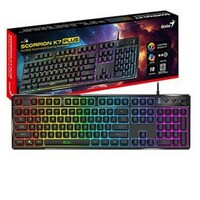 GENIUS Scorpion K7 US, USB, RGB Illiminated Gaming, AI Copilot key