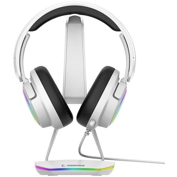 RAMPAGE Tower T14 White Stand for Headphone RGB