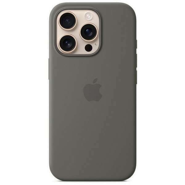 APPLE iPhone 16 Pro Silicone Case with MagSafe Stone Gray myyl3zm/a