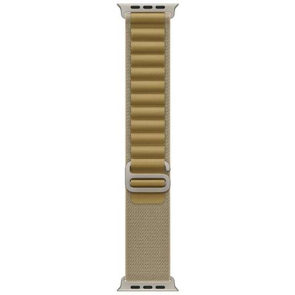 APPLE Watch 49mm Loop Tan Alpine Loop - Medium - Natural Titanium Finish mxn23zm/a