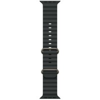 APPLE Watch 49mm Band Black Ocean Band - Natural Titanium Finish mxtl3zm / a