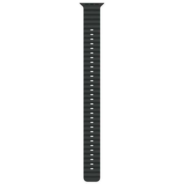 APPLE Watch 49mm Band Black Ocean Band Extension - Natural Titanium Finish mxtm3zm/a