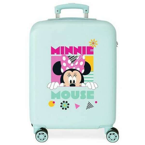 DISNEY MINNIE GEOMETRIC ABS Kofer 55cm sa 4 dupla tockica PLAVI