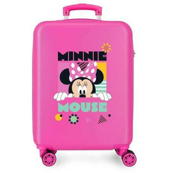 DISNEY MINNIE GEOMETRIC ABS Kofer 55cm sa 4 dupla tockica PINK