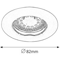 RABALUX Lite LED ugradni spot GU10 3x3W 3000K hrom