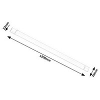 RABALUX Batten Light nadgradne lampe, bela,   LED 40W