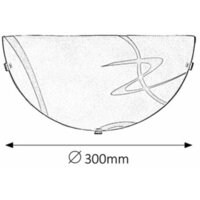 RABALUX Soley zidna lampaD30 E27 60W belo