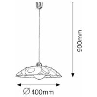 RABALUX Jolly  Visilica D40 E27 60W hrom