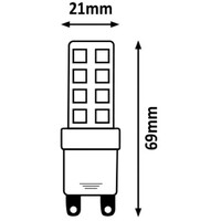 RABALUX Sijalica SMD LED G9 8W 800lm 4000K