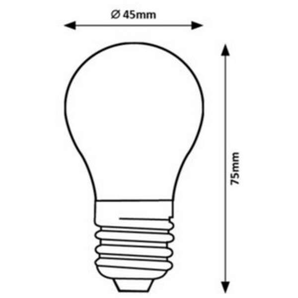RABALUX Filament LED sijalica, providno, metal+staklo, E27 G4