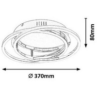 RABALUX Selena ugradno/nadgradna plafonjera LED 40W 3200lm 4