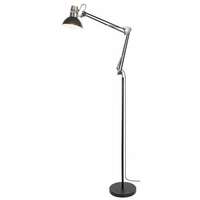 RABALUX Aristeo, podna lampa E27, metal mat crna/srebrna