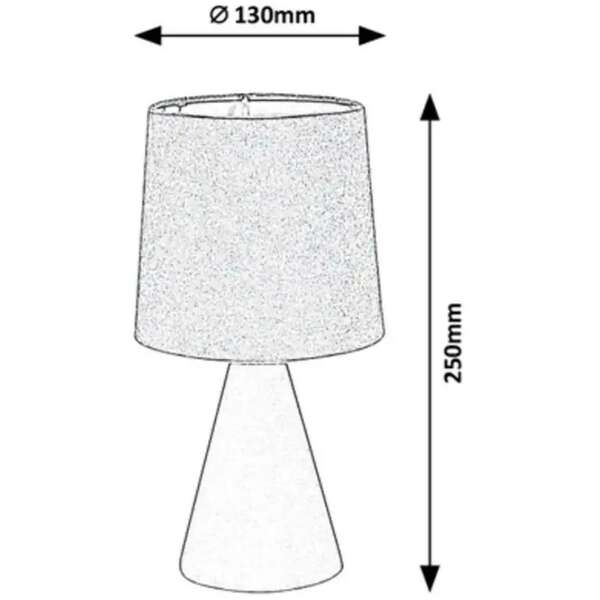 RABALUX Nalani stona lampa E14 40W,siva