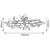 RABALUX Lilian plafonska lampa E14 4x40W staro zlato